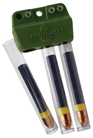 [043125115013] PowerBelt Bullets AC1501 SpeedClip Loader  50 Cal Green Plastic Capacity 3