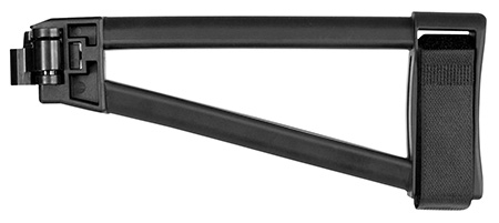 [699618783155] SB Tactical TF191301SB TF 1913  Side Folding Black Synthetic with 9.50" OAL  &  Nylon Strap for AR-Platform with 1913 Picatinny Rail (Tube Not Included)