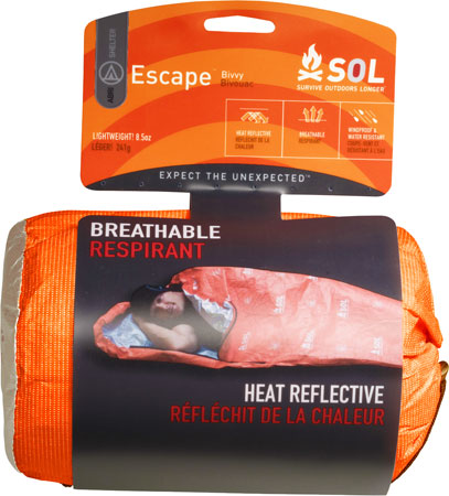[707708312281] Survive Outdoors Longer 01401228 SOL Bivvy Warmth Waterproof Orange