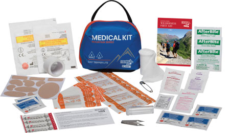 [707708010002] Adventure Medical Kits 01001000 Mountain Day Tripper Lite Medical Kit Treats Injuries/Illnesses Water Resistant Blue