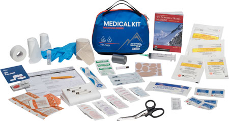 [707708010057] Adventure Medical Kits 01001005 Mountain Explorer Medical Kit Treats Injuries/Illnesses Water Resistant Blue