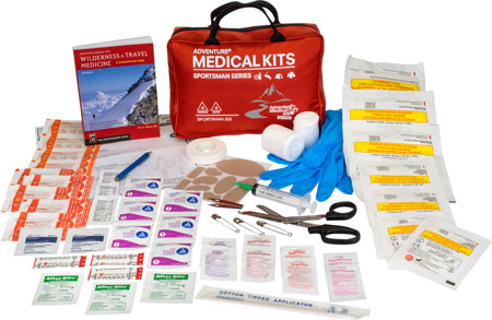 [707708302008] Adventure Medical Kits 01050200 Sportsman 200 Medical Kit Treats Injuries/Illnesses Red