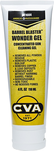 [043125116843] CVA AC1684 Barrel Blaster Wonder Gel Against Lead Build Up 4 oz Squeeze Tube