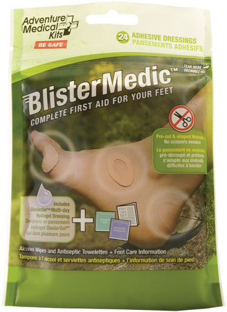 [707708006678] Adventure Medical Kits 01550667 Blister Medic Kit Blister Prevention Brown 24 Precut Shapes