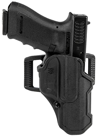 [604544648027] Blackhawk 410768BKR T-Series L2C Non-Light Bearing OWB Black Polymer Belt Clip Compatible w/Glock 43/43X/Kahr PM Includes Belt Loops Right Hand