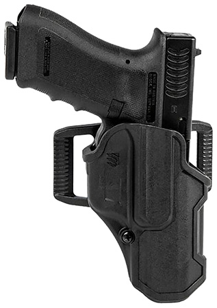 [604544648058] Blackhawk 410701BKR T-Series L2C Non-Light Bearing OWB Black Polymer Belt Clip Compatible w/Glock 19/23/26/27/32/33/45  Right Hand