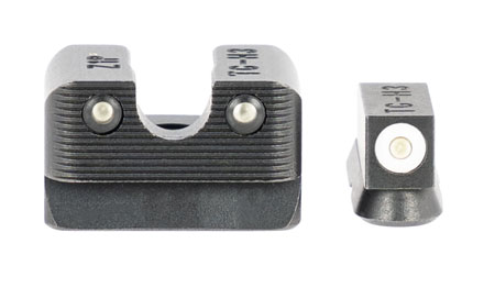 [788130026427] TruGlo TG231Z1W Tritium Pro  Black | Green Tritium White Outline Front Sight Green Tritium Rear Sight