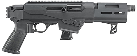 [736676291014] Ruger 29101 PC Charger  9mm Luger 10+1 6.50" Threaded Barrel, Black Hard Coat Anodized  Finish, Glass-Filled Polymer Chassis, Takedown Stock, 7075-T6 Aluminum Picatinny Rail, Optics Ready