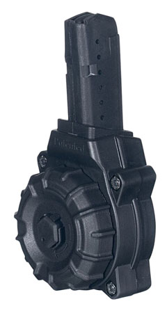 [708279014710] ProMag DRMA26 Standard  30rd Drum 9mm Luger Fits AR-15, Compatible w/Glock Style Magazines Black DuPont Zytel Polymer