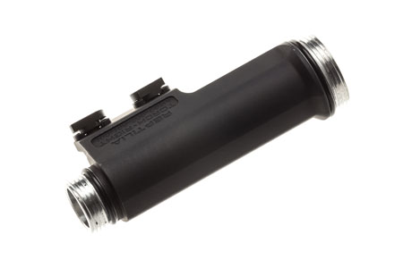 [850002688658] Reptilia LLC 100045 Torch  Black Anodized 6V/18650 Right Side
