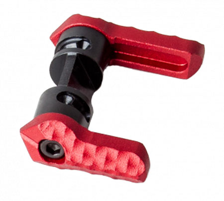 [811452029354] Seekins Precision 0011580012 Safety Selector 60/90 Degree Red Anodized Aluminum Ambidextrous