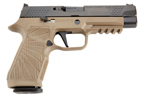 [810025503413] Wilson Combat SIGWCP320F9TATC P320  9mm Luger 4.70" 17+1 Tan Black DLC Steel Tan Polymer Grip Action Tune with Curved Trigger