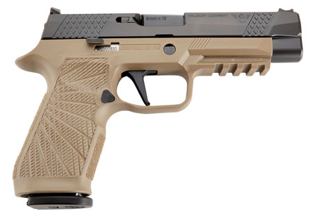 [810025503420] Wilson Combat SIGWCP320F9TATS P320  9mm Luger 4.70" 17+1 Tan Black DLC Stainless Steel Slide Tan Polymer Grip