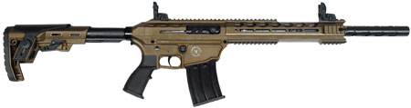[812052024664] Silver Eagle Arms TACPROB Tac Pro  12 Gauge Semi-Auto 3" 5+1 18.50" Bronze Cerakote Steel Threaded Barrel, Bronze Cerakote Aluminum Receiver w/Picatinny Rail, Black Synthetic Stock