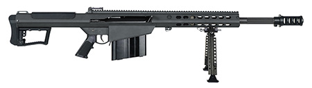 [810021510071] Barrett 18062 M107A1  50 BMG 20" 10+1 Black Cerakote Black Fixed w/Sorbothane Recoil Pad Stock Black Polymer Grip
