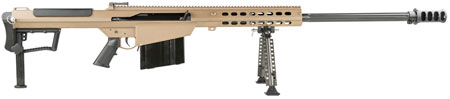 [810021510033] Barrett 18065 M107A1  50 BMG 29" 10+1 Flat Dark Earth Cerakote Flat Dark Earth Fixed with Sorbothane Recoil Pad Stock Black Polymer Grip
