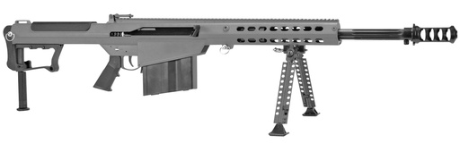 [810021510422] Barrett 18068 M107A1  50 BMG 20" 10+1 Tungsten Gray Cerakote Tungsten Gray Fixed with Sorbothane Recoil Pad Stock Black Polymer Grip