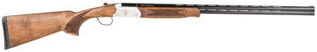 [713780331188] TriStar 33118 Trinity LT O/U 410 Gauge 28" 2rd 3" Silver Engraved Aluminum Rec Turkish Walnut Stock Right Hand (Full Size) Includes 5 MobilChoke