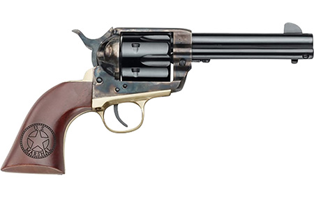 [641996200281] Pietta HF45USM434/COMB 1873 Great Western II U.S. Marshal 45 Colt (Long Colt) 6rd 4.75" Blued Steel Barrel  &  Cylinder Blued Steel Frame, Walnut Engraved Grip, Exposed Hammer, Includes 45 ACP Cylinder