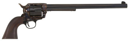 [641996211522] Pietta HF45CHS12NM 1873 Great Western II Buntline 45 Colt (LC) 6rd 12" Blued Steel Barrel  &  Cylinder, Deep Color Case Hardened Steel Frame, Walnut Grip