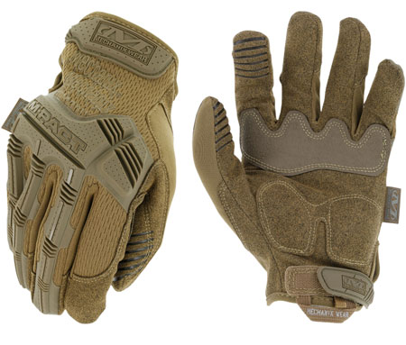 [781513621059] Mechanix Wear MPT72009 M-Pact  Coyote Fingerless Synthetic Leather Medium TPR Closure