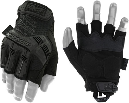 [781513631041] Mechanix Wear MFL55010 M-Pact Covert Black Fingerless Synthetic Leather Large TPR Closure