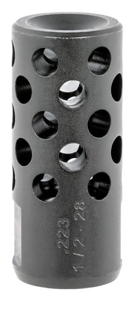 [736676904860] Ruger 90486 Radial Ported Muzzle Brake Black Oxide Steel 1/2"x28 Threads, 1.75" OAL .75" Diameter, 5.56 NATO