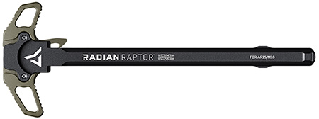 [817093023584] Radian Weapons R0375 Raptor  Ambi Charging Handle, Radian OD, Fits Mil-Spec AR-15/M16 Platform