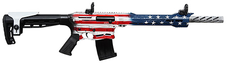 [682146859317] Citadel CBOSS2512USA Boss-25  12 Gauge 3" 18.75" 5+1 American Flag Cerakote Rec/Barrel Black Fixed Adjustable Comb Stock Right Hand