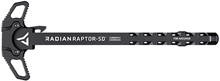 [817093020491] Radian Weapons R0006 Raptor SD Ambi Charging Handle, Black, Gas Ported Shaft, Fits Mil-Spec AR-15/M16 Platform