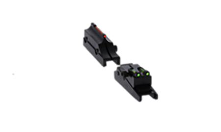 [788130112243] Truglo TG944A Pro Magnum Gobble-Dot Browning Maxus, Silver Red/Green Fiber Optic Black 1/4" Rib