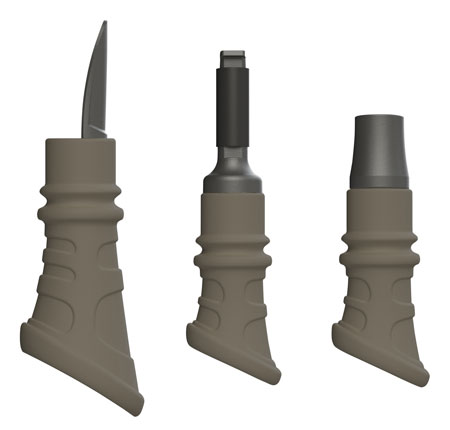 [831621007693] Foxpro FURTPK Furtaker Combo Pack Bite/Closed/Open Call Single Reed Coyote/Prey Sounds Attracts Predators Tan 3 Piece