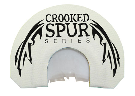 [831621005064] Foxpro CSMOUTHWHTSLASH Crooked Spur V-Cut Slash Diaphragm Call Triple Reed Turkey Sounds Attracts Turkeys White