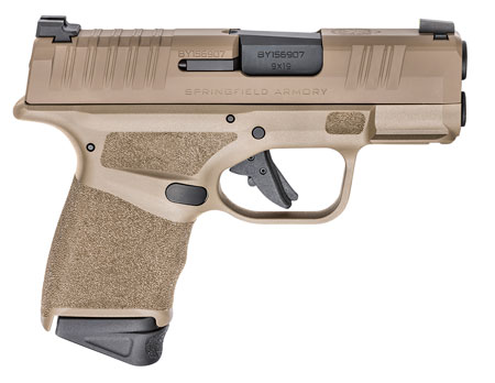 [706397933944] Springfield Armory HC9319F Hellcat  Micro-Compact Frame 9mm Luger 13+1/11+1 3" Melonite Steel Barrel, Flat Dark Earth Cerakote Serrated Steel Slide, Flat Dark Earth Polymer Frame w/Picatinny Rail