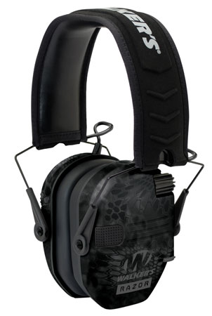[888151019573] Walker's GWPRSEMYP Razor Slim Electronic Muff 23 dB,Over the Head,  Typhoon Camo/Black Polymer