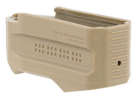 [700598351026] Strike Industries EMP+5FDE Enhanced Magazine Plate  made of Polymer with Flat Dark Earth Finish for Magpul PMAG Gen M3 (Adds 5rds)