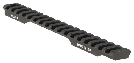 [604544647648] Weaver Mounts 99466 Multi-Slot Base  Extended Black Aluminum Fits Savage 10 Short Action