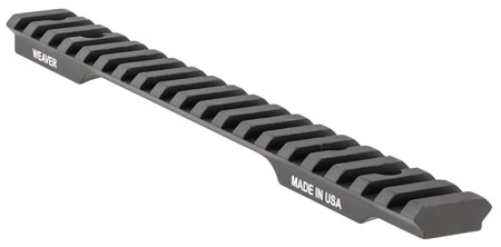 [604544647631] Weaver Mounts 99465 Multi-Slot Base  Extended Black Aluminum Fits Savage 110 Long Action 0 MOA