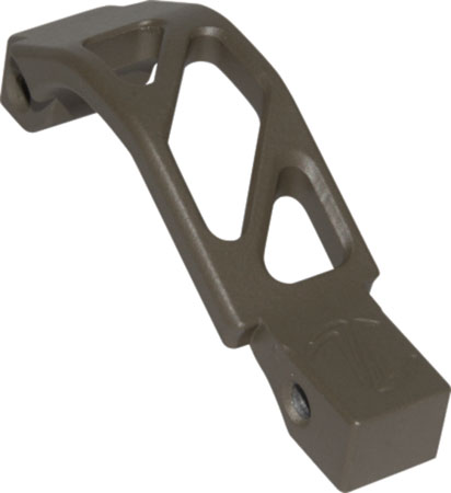 [850317006451] Timber Creek Outdoors AROTGFDE AR Oversized Trigger Guard Drop-In Flat Dark Earth Cerakote Aluminum For AR-Platform