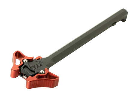 [816397025447] TIMBER CREEK OUTDOOR INC EMAMBICHR Enforcer Mini Ambidextrous Charging Handle AR-Platform Red Anodized Aluminum