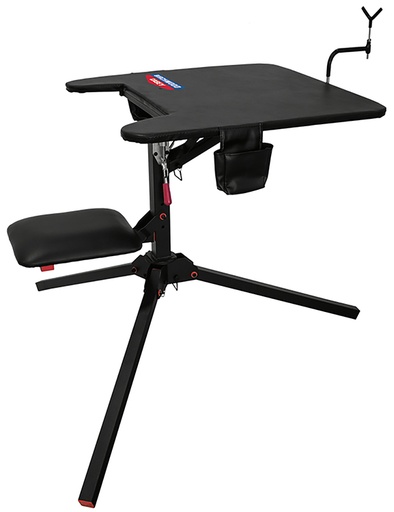 [888151026540] Birchwood Casey MSB300 Swivel Action Shooting Bench Black Steel, 29" W x 29" L