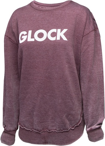 [764503045707] Glock AP95900 Women's Retro Fleece  Maroon Long Sleeve 2XL Cotton/Polyester