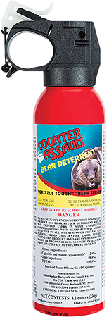 [722031414389] Counter Assault 15067024 Bear Spray  Capsaicin Range 32 ft-7 Seconds 8.10 oz