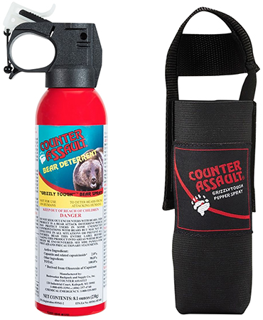 [722031414235] Counter Assault 15067025 Bear Spray  Capsaicin Range 32 ft-7 Seconds 8.10 oz Includes Holster