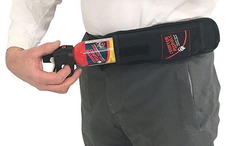 [722031412408] Counter Assault 15067044 Bear Spray  Belt/Chest Holster Black Nylon Swivel Clip