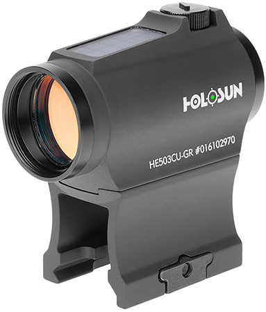 [605930624823] Holosun HE503CUGR 503  Black Anodized 1x 20 mm 2 MOA Green Dot/65 MOA Circle Multi Reticle