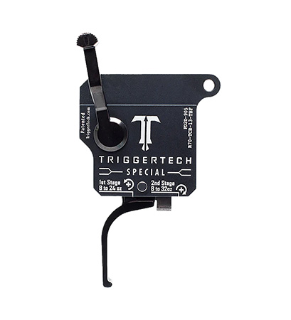 [885768001656] TriggerTech R70TCB13TBF Special  Two-Stage Flat Trigger with 1-3.50 lbs Draw Weight Black Finish for Remington 700 Right