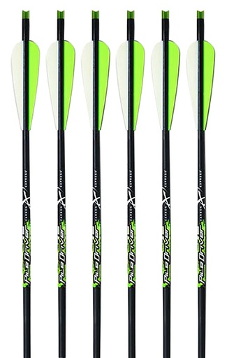 [044734521400] Carbon Express 52140 Piledriver Crossbolt Green 20" Carbon Fiber 6 Pack
