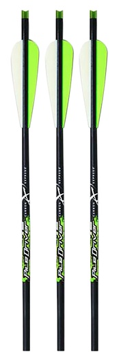 [044734521486] Carbon Express 52148 Piledriver Crossbolt Green 20" Carbon Fiber 3 Pack