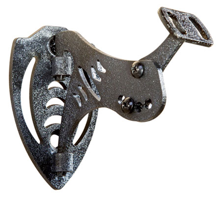 [856643002082] Skullhooker SKHBBASSYBLK Bone Bracket  Small/Mid-Size Game Black Steel